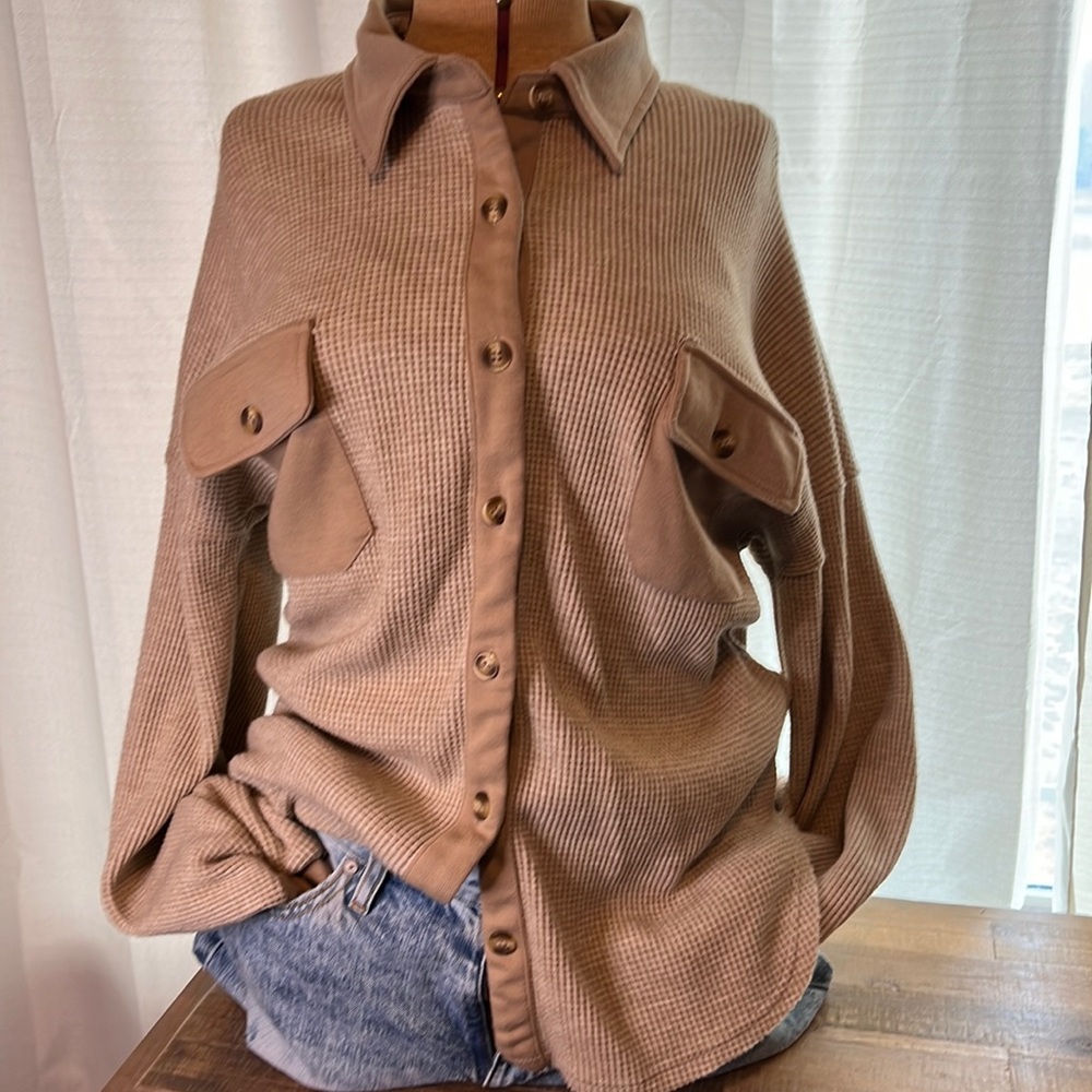 Soft button down women's top